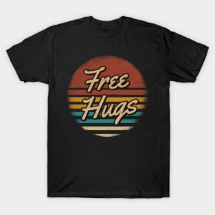 Free Hugs Retro Style T-Shirt